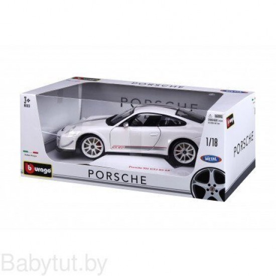 Автомобиль Bburago 1:18 Porsche 911 GT3 (18-11036) white
