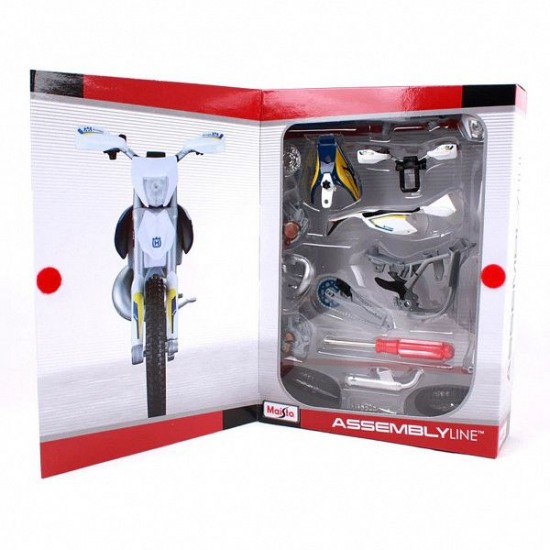 Сборная модель мотоцикла Maisto 1:12 Husqvarna FE 501 (39177) blue/yellow