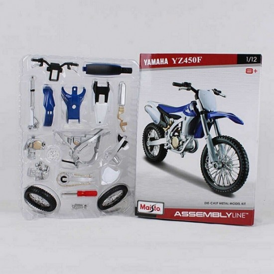 Сборная модель мотоцикла Maisto 1:12 Yamaha YZ450F (39195)