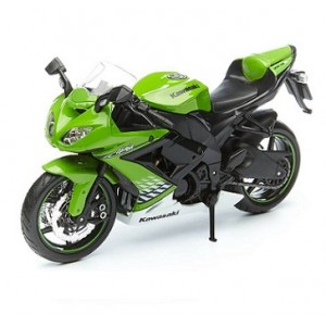 Мотоцикл Maisto 1:12 Kawasaki Ninja ZX-10R (3110/20-10011) black/green