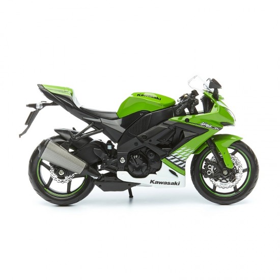 Мотоцикл Maisto 1:12 Kawasaki Ninja ZX-10R (3110/20-10011) black/green