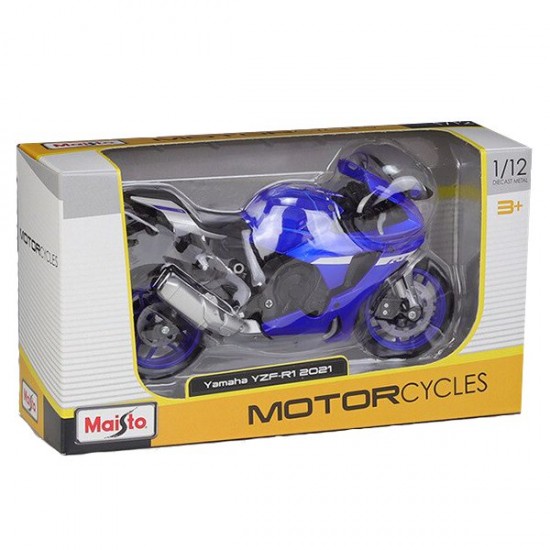 Мотоцикл Maisto 1:12 Yamaha YZF-R1 [2021] (31101/20-21847) blue