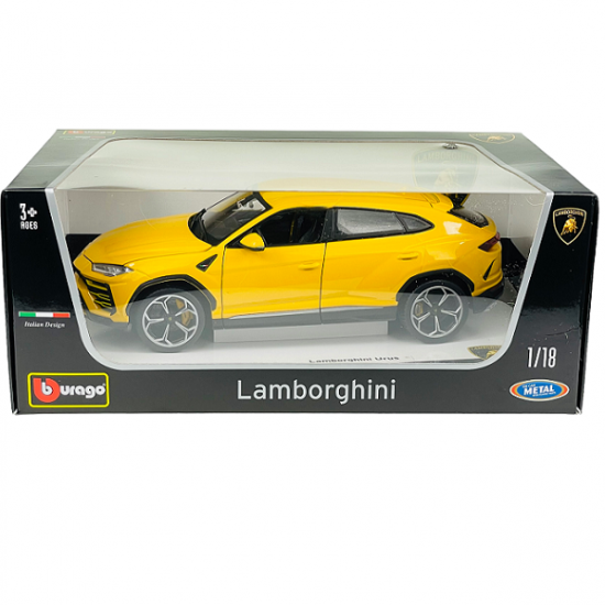 Автомобиль Bburago 1:18 Lamborghini Urus SUV (18-11042) yellow