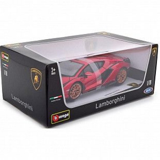 Автомобиль Bburago 1:18 Lamborghini Sian FKP 37 (18-11046) red