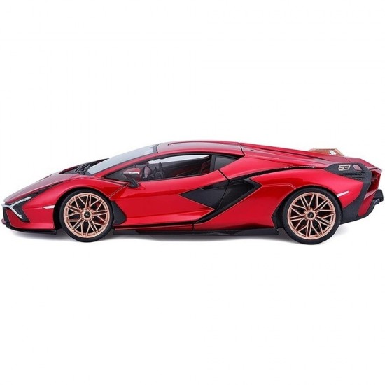Автомобиль Bburago 1:18 Lamborghini Sian FKP 37 (18-11046) red