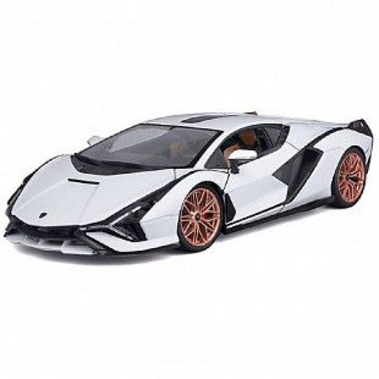 Автомобиль Bburago 1:18 Lamborghini Sian FKP 37 (18-11046) white
