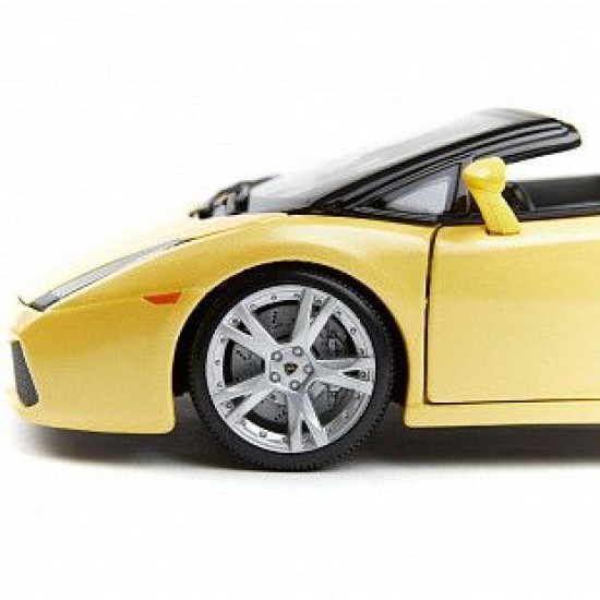 Автомобиль Bburago 1:18 Lamborghini Gallardo Spyder (18-12016) yellow
