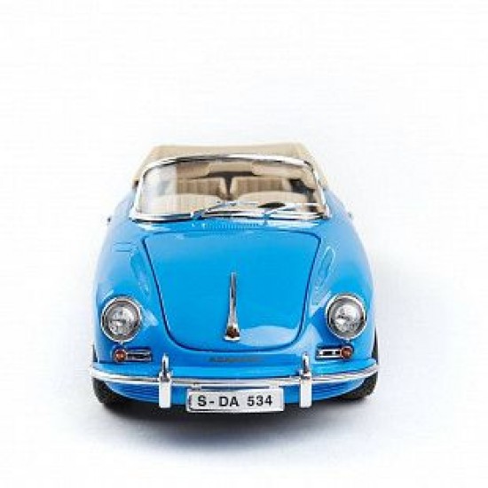 Автомобиль Bburago 1:18 Porsche 356B Cabriolet [1961] (18-12025) blue