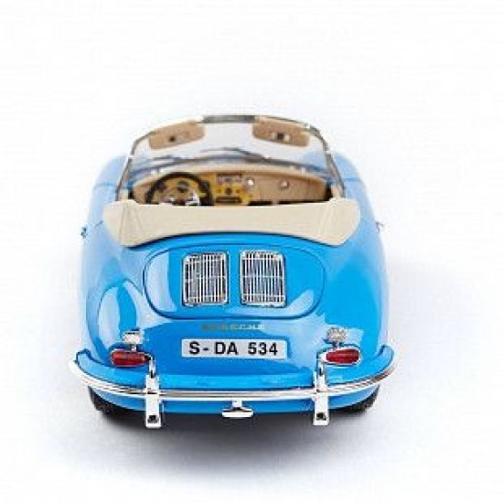 Автомобиль Bburago 1:18 Porsche 356B Cabriolet [1961] (18-12025) blue