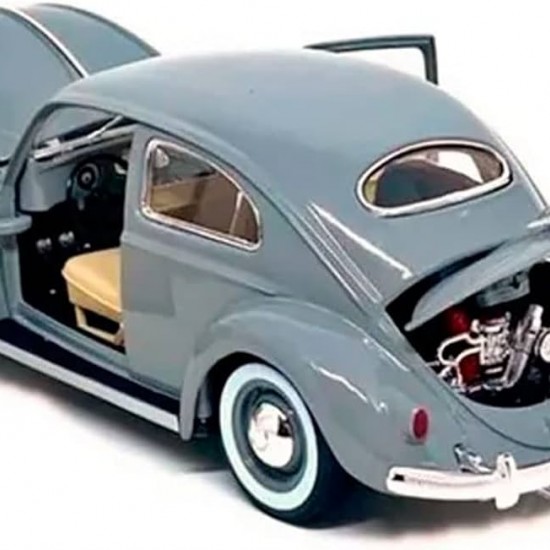 Автомобиль Bburago 1:18 Volkswagen Kafer-Beetle [1955] (18-12029) grey