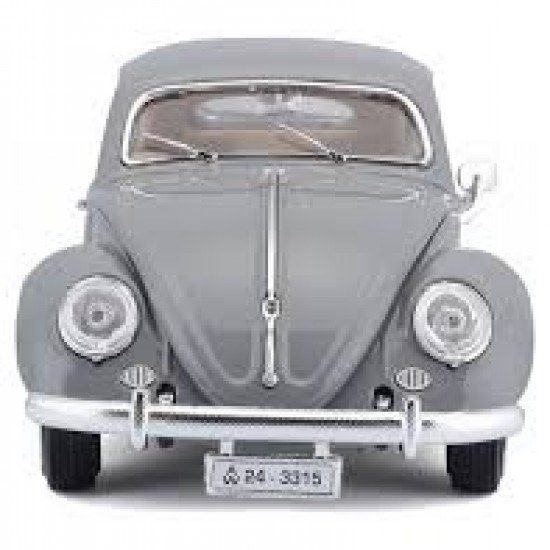 Автомобиль Bburago 1:18 Volkswagen Kafer-Beetle [1955] (18-12029) grey