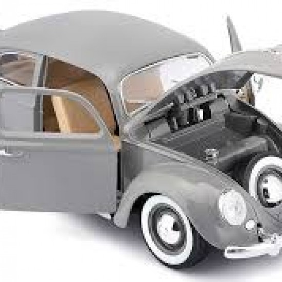 Автомобиль Bburago 1:18 Volkswagen Kafer-Beetle [1955] (18-12029) grey