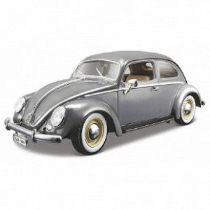 Автомобиль Bburago 1:18 Volkswagen Kafer-Beetle [1955] (18-12029) grey