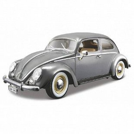 Автомобиль Bburago 1:18 Volkswagen Kafer-Beetle [1955] (18-12029) grey