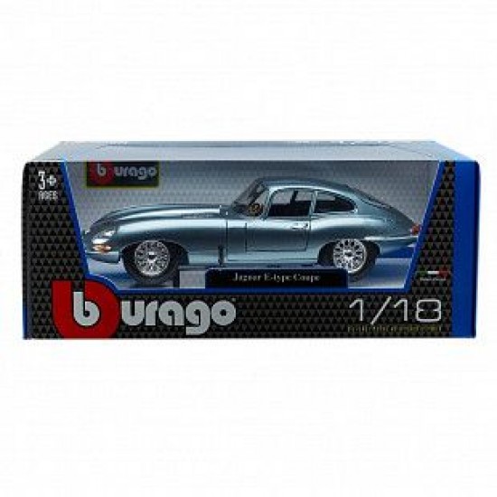 Автомобиль Bburago 1:18 Jaguar E-type Coupe (18-12044) silver