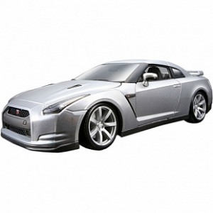 Автомобиль Bburago 1:18 Nissan GT-R (18-12079) grey