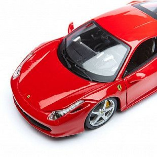 Автомобиль Bburago 1:24 Ferrari 458 Italia (18-26003) red