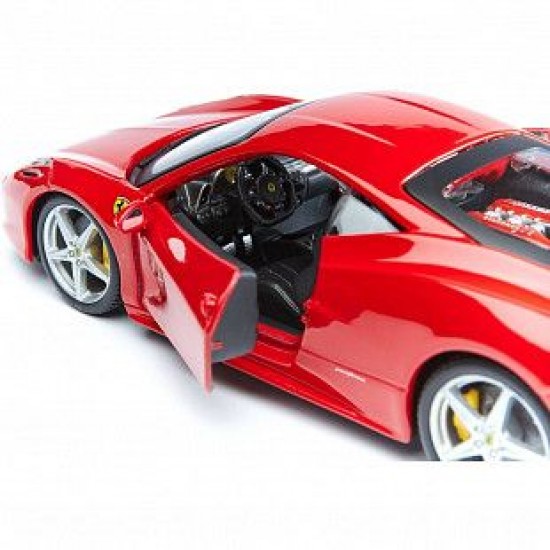 Автомобиль Bburago 1:24 Ferrari 458 Italia (18-26003) red