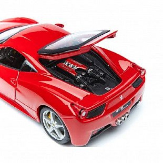 Автомобиль Bburago 1:24 Ferrari 458 Italia (18-26003) red