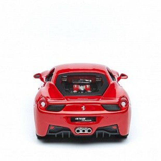 Автомобиль Bburago 1:24 Ferrari 458 Italia (18-26003) red