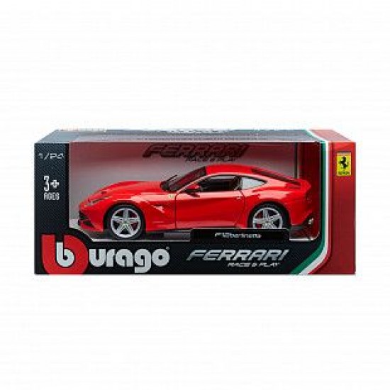Автомобиль Bburago 1:24 Ferrari F12 Berlinetta (18-26007) red