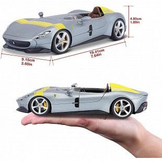 Автомобиль Bburago 1:24 Ferrari Monza SP1 (18-26027) grey