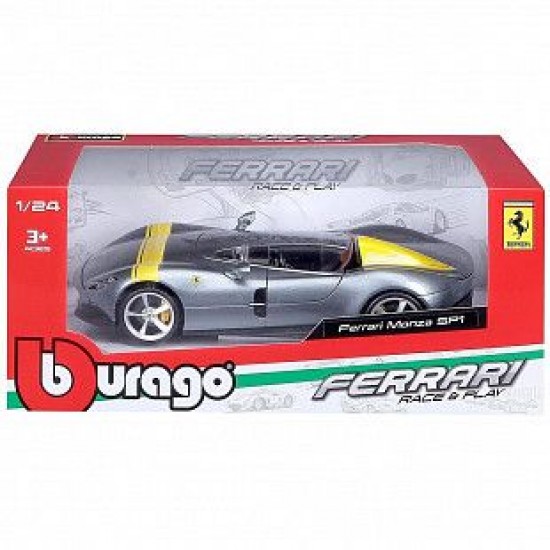 Автомобиль Bburago 1:24 Ferrari Monza SP1 (18-26027) grey