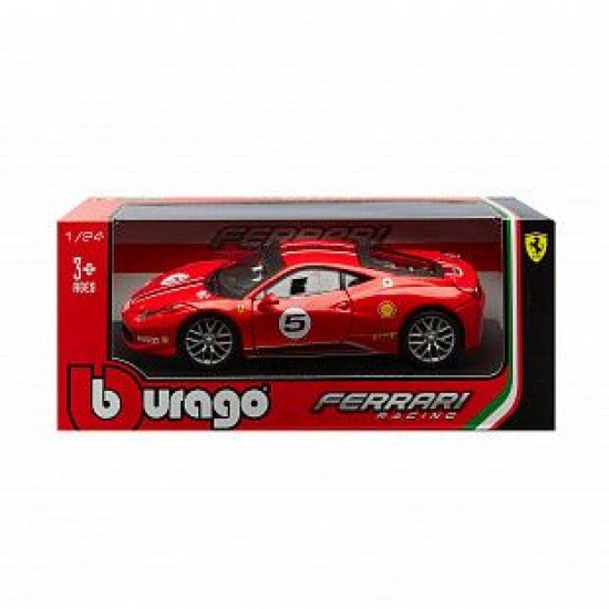 Автомобиль Bburago 1:24 Ferrari 458 Challenge (18-26302) red