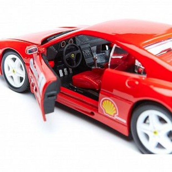 Автомобиль Bburago 1:24 Ferrari F355 Challenge (18-26306) red
