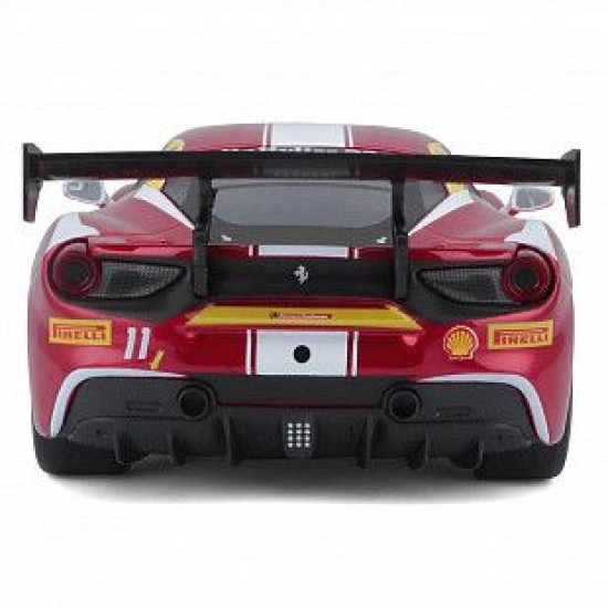 Автомобиль Bburago 1:24 Racing Ferrari 488 (18-26308) red