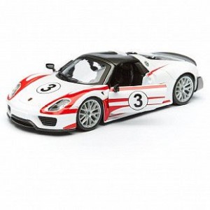 Автомобиль Bburago 1:24 Porsche 918 Weissach (18-28009)