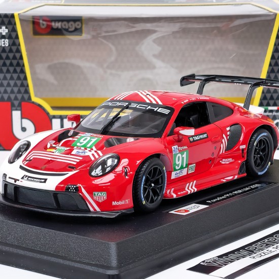 Автомобиль Bburago 1:24 Porsche 911 RSR LM [2020] (18-28016)
