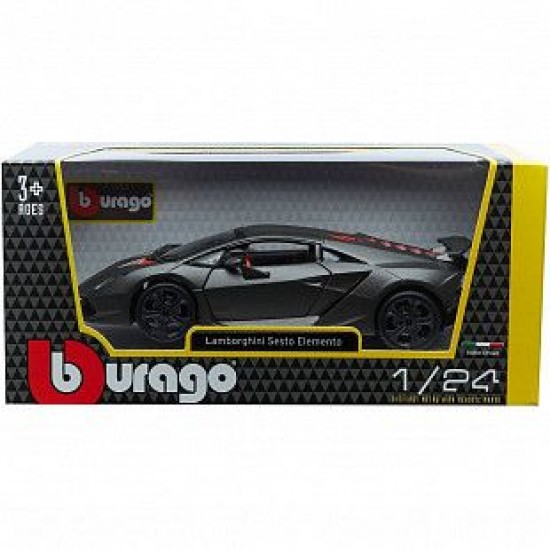 Автомобиль Bburago 1:24 Lamborghini Sesto Elemento (18-21061) gray