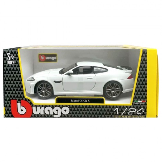 Автомобиль Bburago 1:24 Jaguar XKR-S (18-21063) white