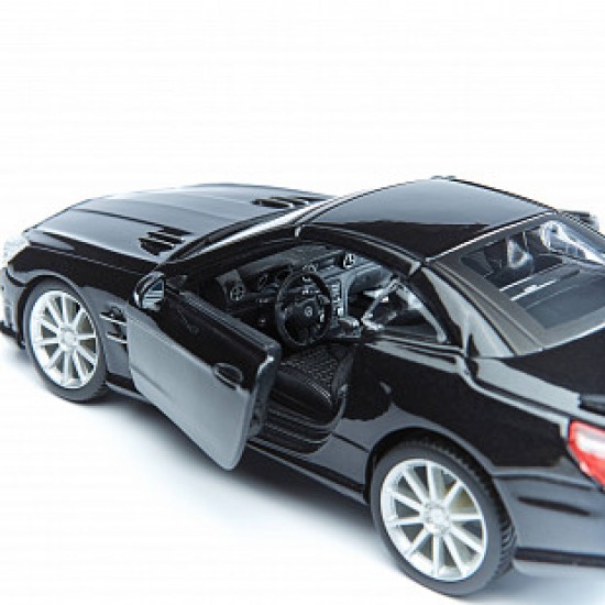 Автомобиль Bburago 1:24 Mercedes-Benz Sl 65 Amg Hardtop (18-21066) black