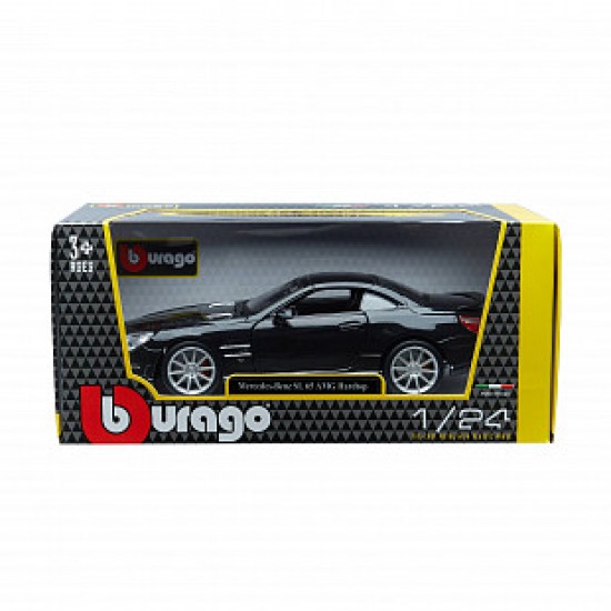 Автомобиль Bburago 1:24 Mercedes-Benz Sl 65 Amg Hardtop (18-21066) black