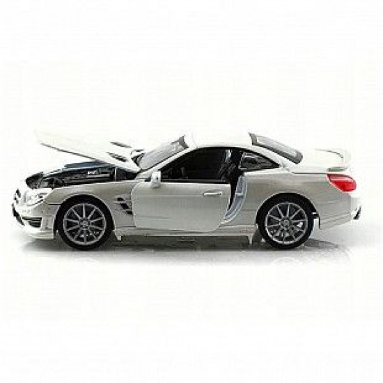 Автомобиль Bburago 1:24 Mercedes-Benz Sl 65 Amg Hardtop (18-21066) white