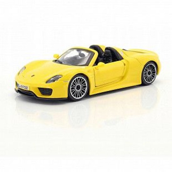 Автомобиль Bburago 1:24 Porsche 918 Spyder (18-21076) yellow