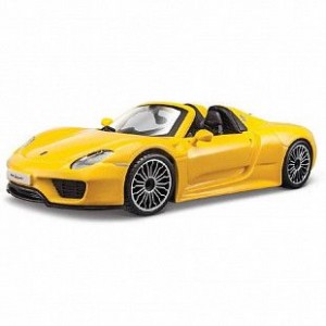 Автомобиль Bburago 1:24 Porsche 918 Spyder (18-21076) yellow