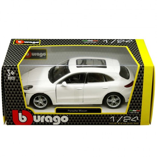 Автомобиль Bburago 1:24 Porsche Macan (18-21077) white