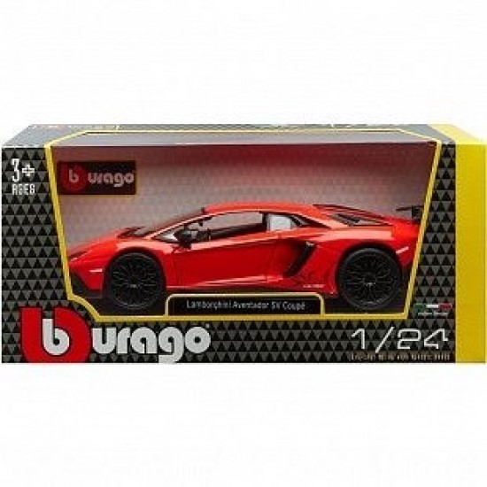 Автомобиль Bburago 1:24 Lamborghini Aventador LP750-4 SV (18-21079) red