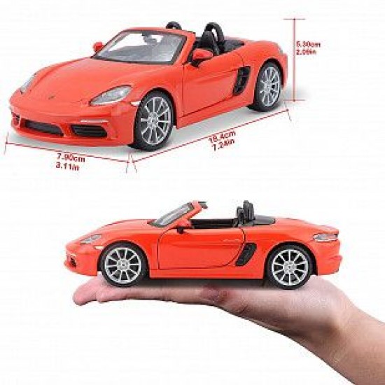 Автомобиль Bburago 1:24 Porsche 718 Boxter" (18-21087) Orange