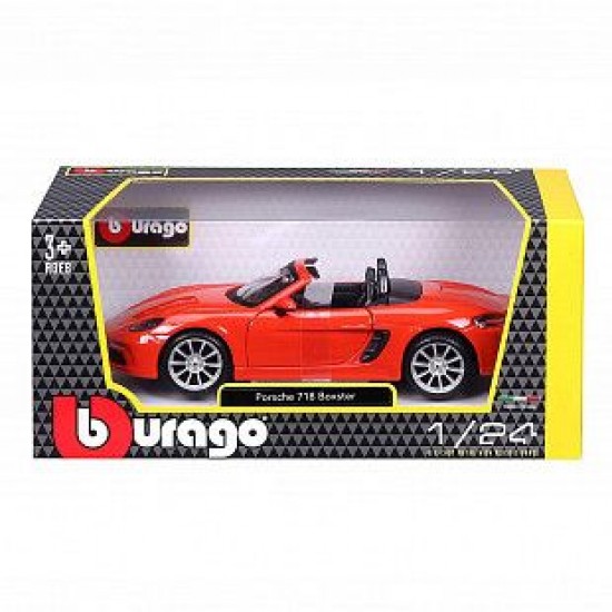Автомобиль Bburago 1:24 Porsche 718 Boxter" (18-21087) Orange