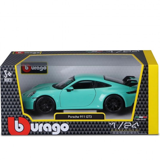 Автомобиль Bburago 1:24 Porsche 911 GT3 (18-21104) green
