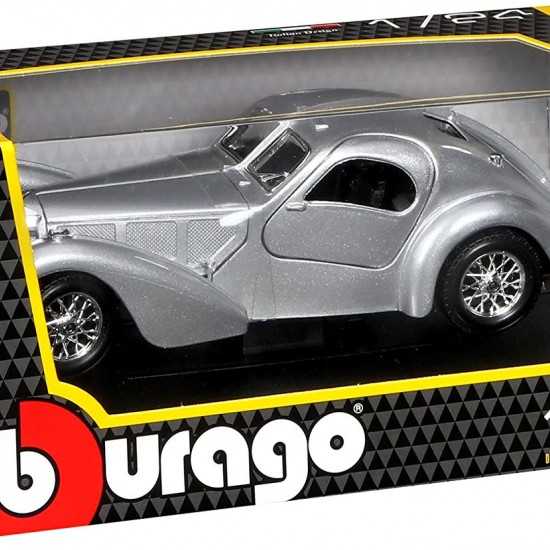 Автомобиль Bburago 1:24 Bugatti Atlantic (18-22092) silver