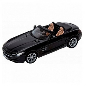 Автомобиль Bburago 1:32 Mercedes-Benz SLS AMG Cabrio (18-43035) black