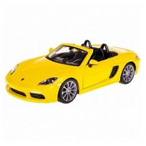 Автомобиль Bburago 1:32 Porsche 718 Boxster S (18-43049) yellow