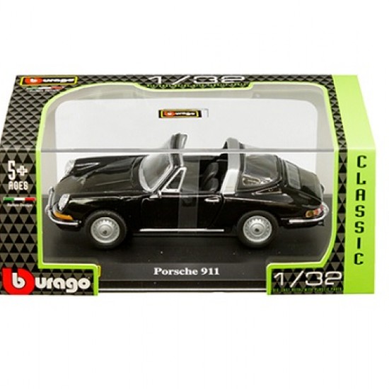 Автомобиль Bburago 1:32 Porsche 911 [1967] (18-43214) black