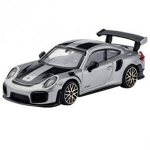 Автомобиль Bburago 1:43 Porsche 911 GT2 RS (18-30000/18-30388) silver/black