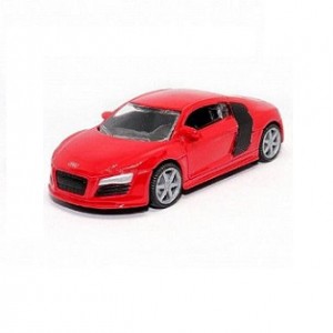 Автомобиль Bburago 1:64 Audi R8 (18-59001) red